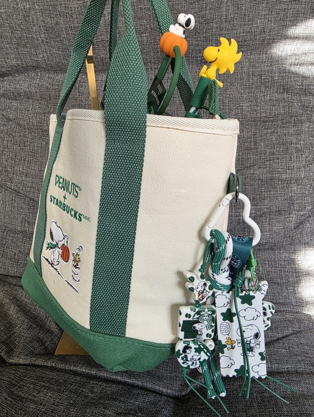 Starbucks Snoopy Bag Charm Phone Charm Key Chain Accessory